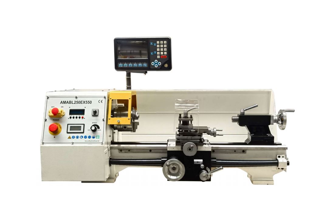 AMABL250E-550 2 Axis DRO - VARIABLE SPEED LATHE - 38mm SPINDLE BORE & ELECTRONIC CHANGE GEAR SYSTEM