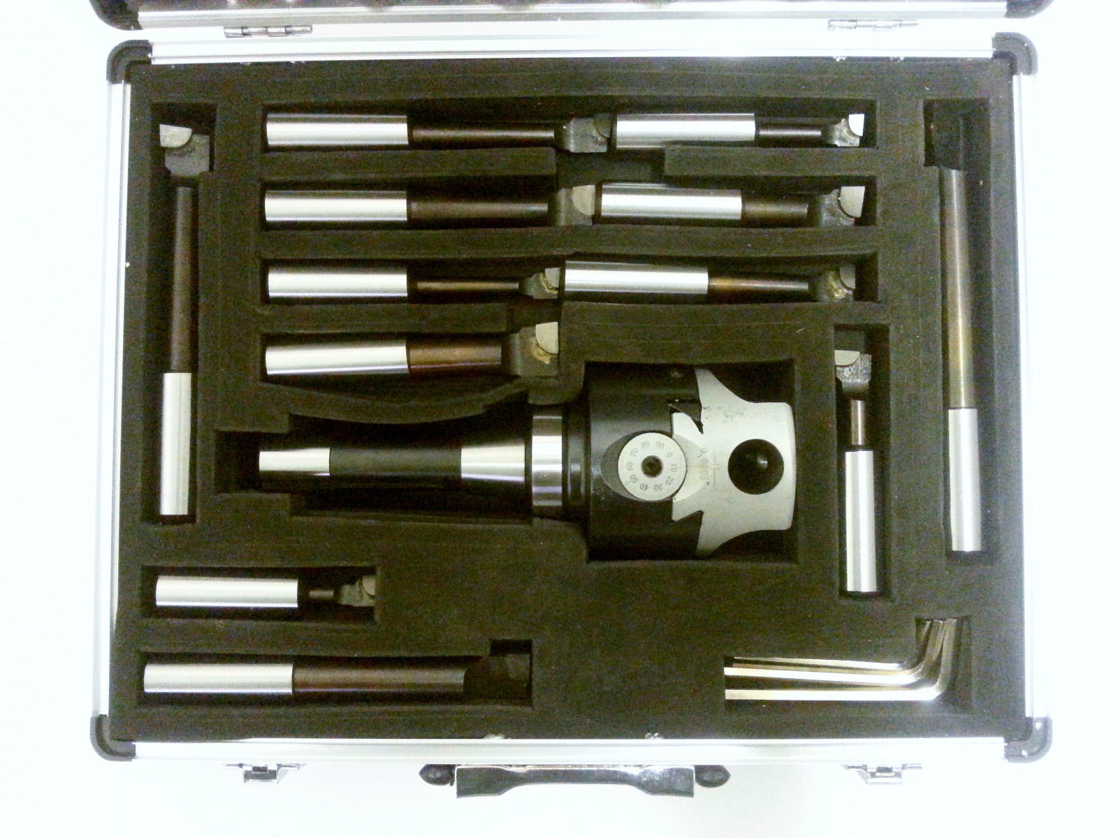 Z LIVE CENTER 3-Piece Boring Head Set – 12-Piece Carbide Boring Bar Kit With R8 Shank, 3/4'' Shank