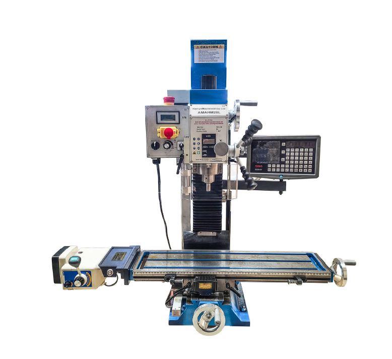 VM28H - High Speed - Ball Screw Type Milling Machines - WITH 3 AXIS DRO, Z & X Axis POWERFEEDS - R8
