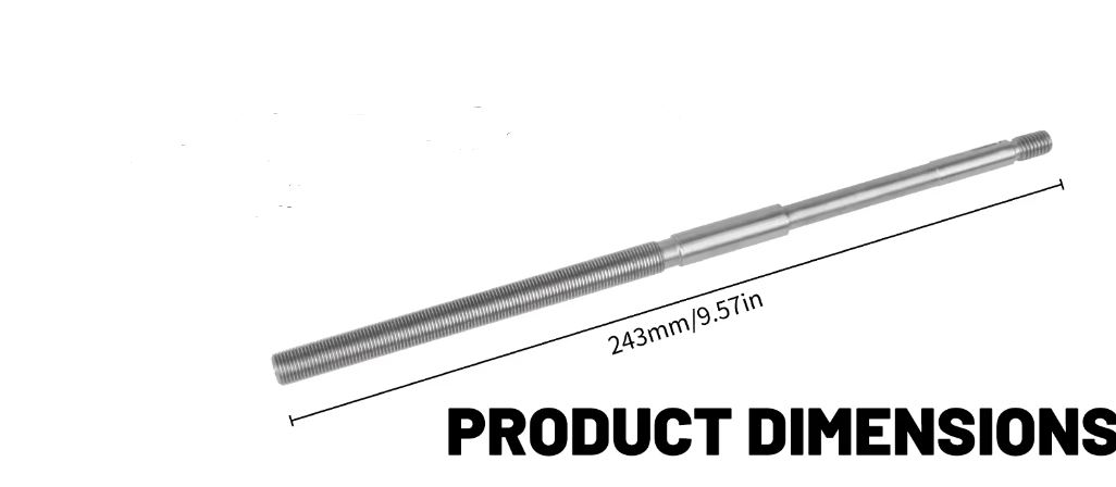 Lead Screw Cross Slide Feed Screw 243mm For 210 Lathes